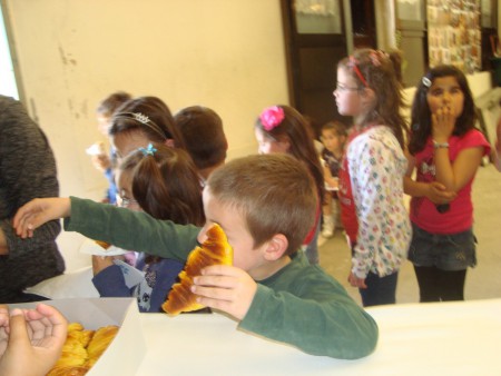 Lanche oferecido pela avó da Cátia